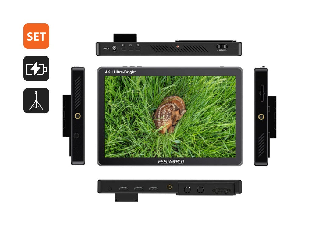 Zusatzmonitorset Feelworld 10" mit Stativ