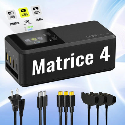 LKTop 200W Schnellladegerät für Matrice 4 Series