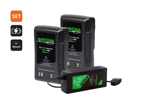 Batterie-Set Monitor & Monitorkoffer (V-Mount Akku)