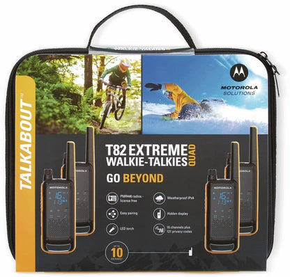 Funkgeräte Motorola TLKR T82 Extreme 4er PMR Kofferset