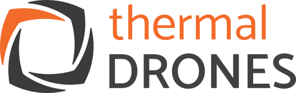 thermal DRONES Logo mit Schrift